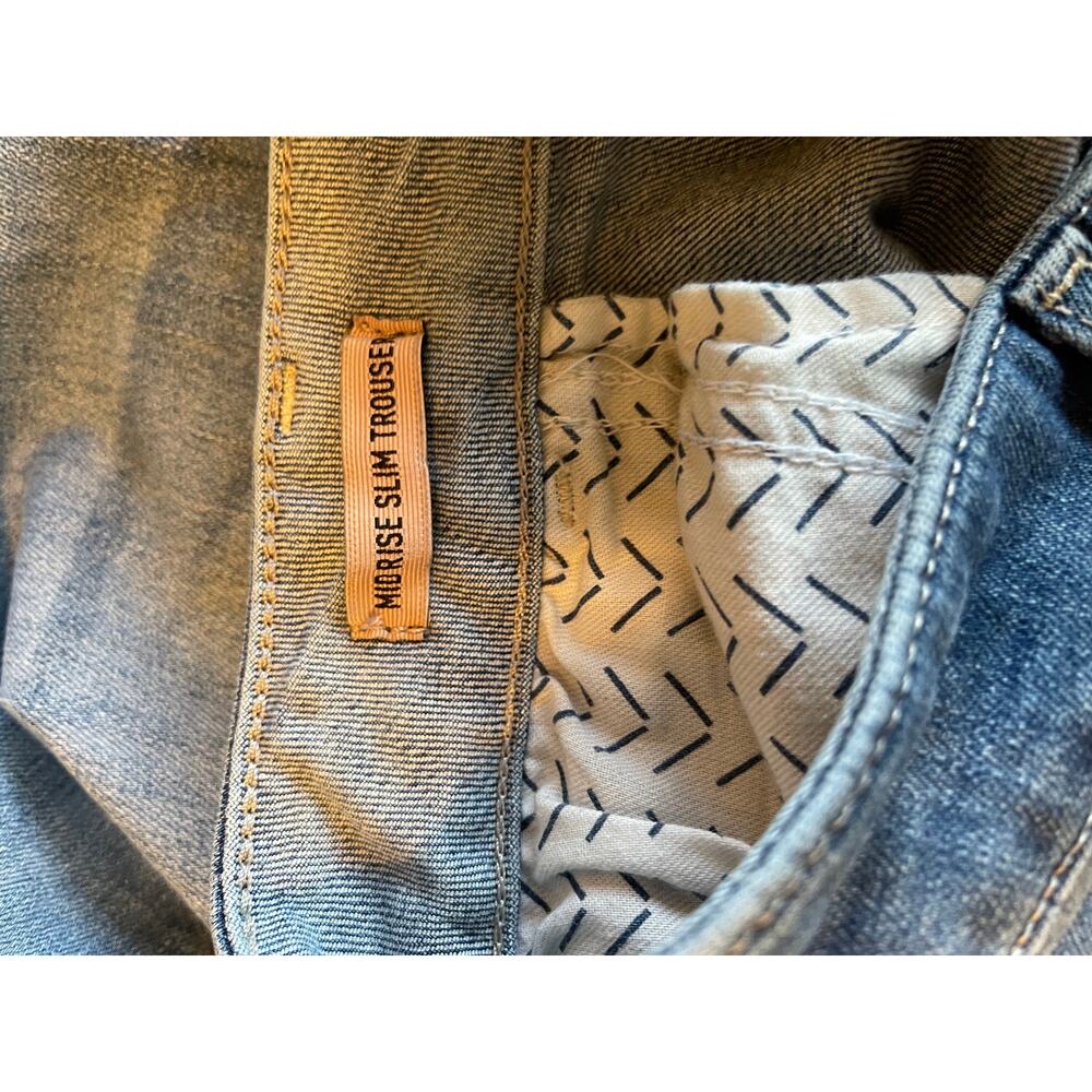 Ariat Jeans Women’s 32L Mid Rise Leila Slim Trouser Blue - Picture 9 of 13